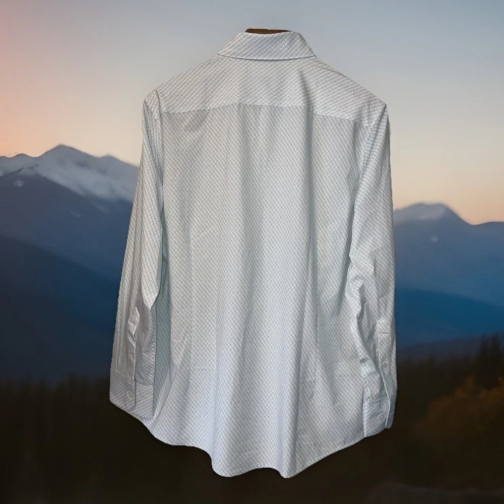 Mizzen + Main Leeward Antimicrobial Performance Silvadur Shirt Men L Classic - Picture 2 of 8